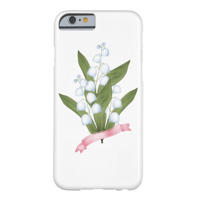 Funda De Case-Mate Para iPhone Lily del valle, retro (Reverso)
