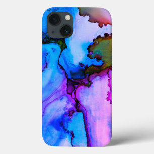 Funda Para iPhone 13 Lily Lake Abstract Watercolor Funda-Mate iPhone Ca