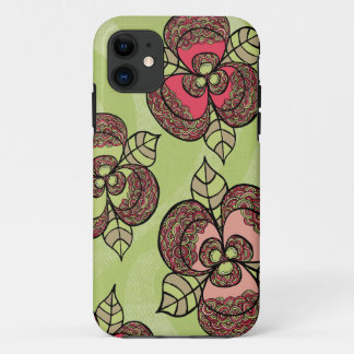 Funda Para iPhone 11 Lime Scarlet Floral Ladies Arte