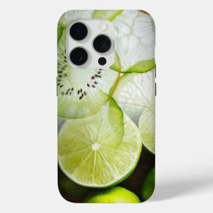 Funda Para iPhone 15 Pro Limes, Kiwis y pepinos