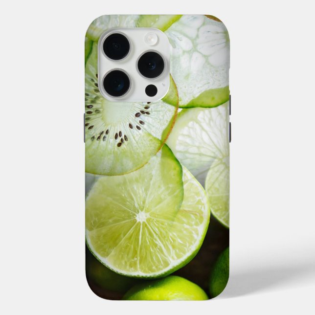 Funda De Case-Mate Para iPhone Limes, Kiwis y pepinos (Reverso )
