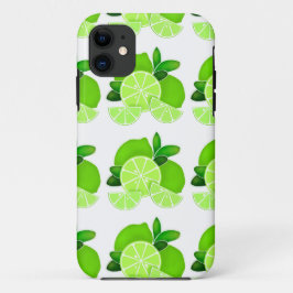 Funda Para iPhone 11 Limes | lonchas de cal | patrón de cítricos solead