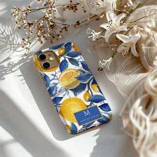 Funda Para iPhone 11 Pro Limon Positano Italiano Azul Audaz