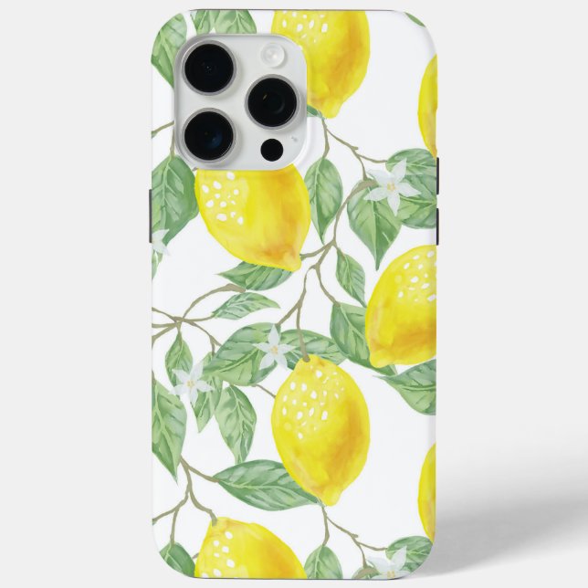 Funda De Case-Mate Para iPhone Limoncitos Amarillos Bonitos (Reverso )