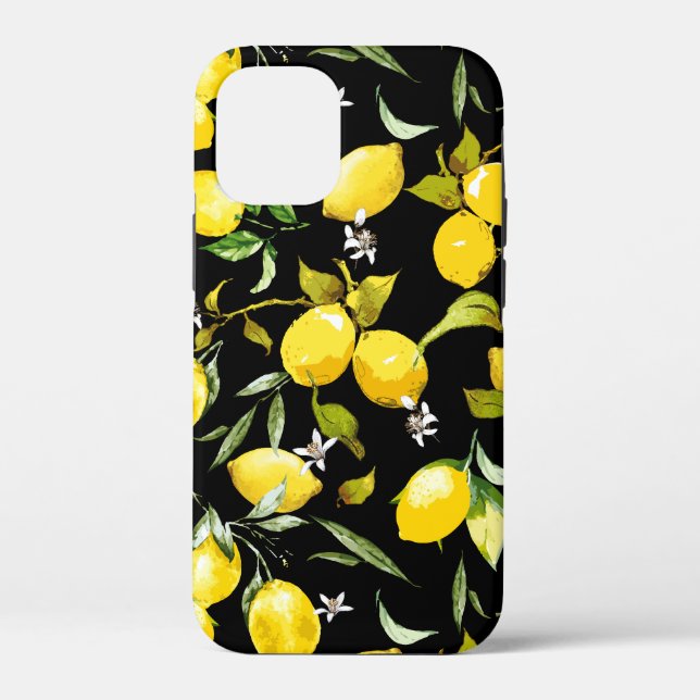 Funda De Case-Mate Para iPhone Limones acuarela 7 (Reverso )