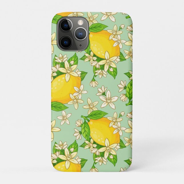Funda De Case-Mate Para iPhone limones amarillos brillantes (Reverso)