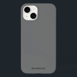 Funda Para iPhone 14 De Case-Mate Limpiar estuche para iPhone gris con nombre<br><div class="desc">Estuche para iPhone gris claro (Sonic Silver) con texto cambiable,  donde puede añadir su nombre o cualquier otro texto</div>
