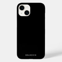 Limpiar estuche para iPhone negro con nombre