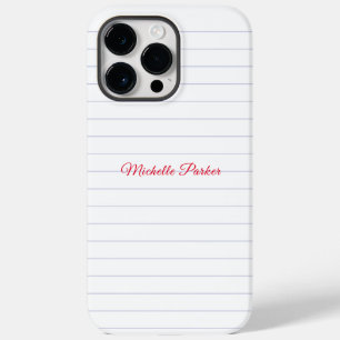 Funda Para iPhone 14 Pro Max De Case-Mate Lin Paper Professional Plain Minimalista Añadir no