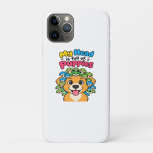 Funda Para iPhone 11 Pro Linda Medusa Cachorro Perro Mitológico Divertido
