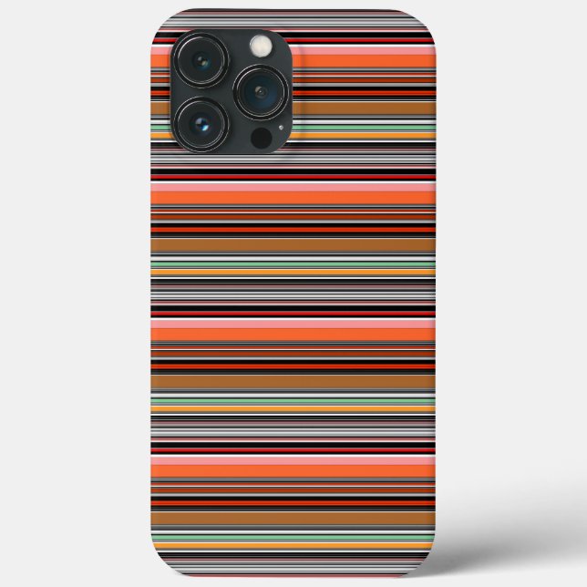 Funda De Case-Mate Para iPhone Lindas rayas coloridas (Reverso )