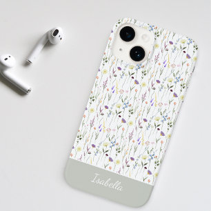 Funda Para iPhone 14 De Case-Mate Lindo Acuarela Bonito Flor Silvestre Personalizado