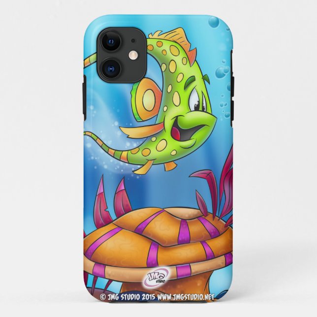Funda De Case-Mate Para iPhone lindo amigoFish iPhone 5 funda (Reverso)