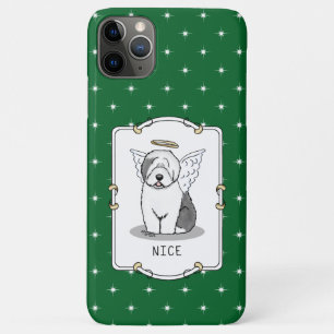 Funda Para iPhone 11 Pro Max Lindo Angel Viejo Oveja Inglés (Gris 1) - Cute