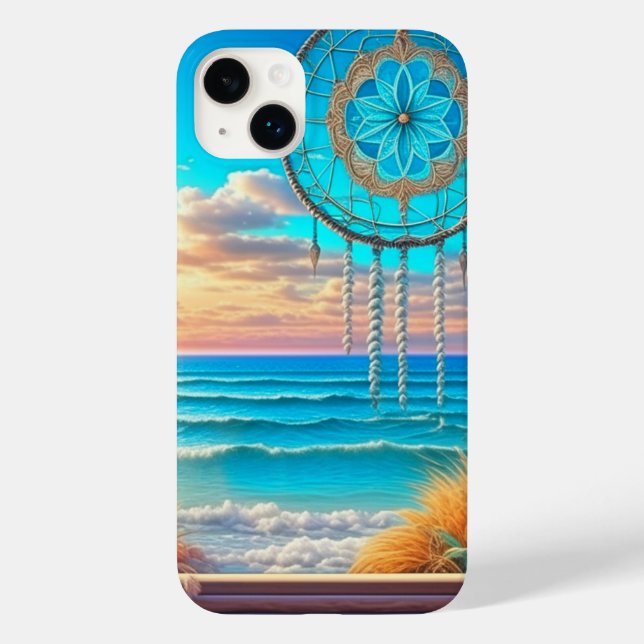 Funda De Case-Mate Para iPhone Lindo atrapasueños playerito en la ventana  (Reverso )