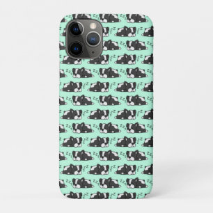 Funda Para iPhone 11 Pro Lindo Boston Terrier ZZZ Regalos para Amantes de P