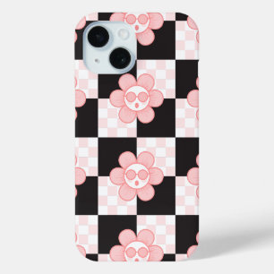 Funda Para iPhone 15 Lindo Cuadrado Rosa