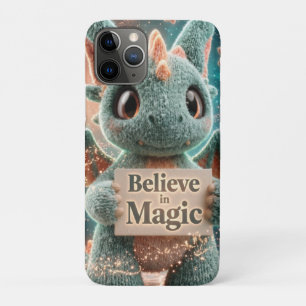 Funda Para iPhone 11 Pro Lindo dragón de peluche de fantasía que sostiene C