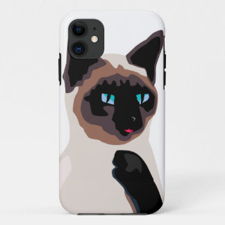 Funda Para iPhone 11 lindo gatito siamés