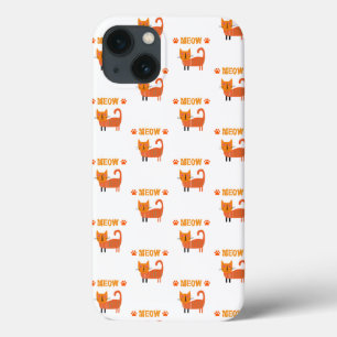 Funda Para iPhone 13 lindo gato colorido se ve genial en el estuche del