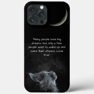 Funda Para iPhone 13 Pro Max lindo gato, creciente sabiduría