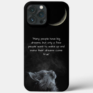 Funda Para iPhone 13 Pro Max lindo gato, creciente sabiduría