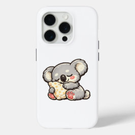 Funda Para iPhone 15 Pro Lindo Koala Durmiendo con Almohada
