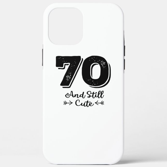 Funda De Case-Mate Para iPhone lindo lindo 70 cumpleaños de citas (Reverso )