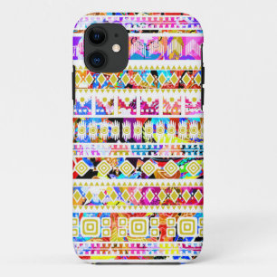 Funda Para iPhone 11 Lindo patrón azteca tribal colorido