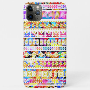 Funda Para iPhone 11 Pro Max Lindo patrón azteca tribal colorido