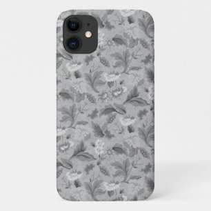 Funda Para iPhone 11 Lindo patrón floral gris