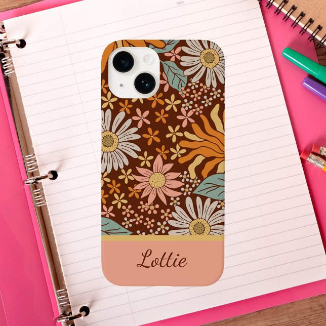 Funda De Case-Mate Para iPhone Lindo Retro Boho Floral Femenino (Subido por el creador)