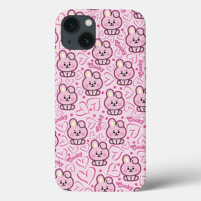 Funda De Case-Mate Para iPhone lindos conejos rosados (Reverso)