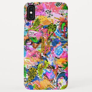Funda Para iPhone XS Max Lindos flores de paisley abstractos mezclados colo