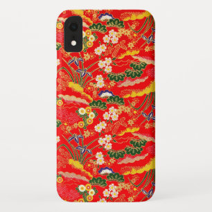 Funda Para iPhone XR Lindos patrones florales japoneses coloridos