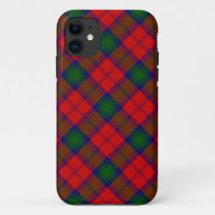 Funda Para iPhone 11 Lindsay tartan green platillo rojo