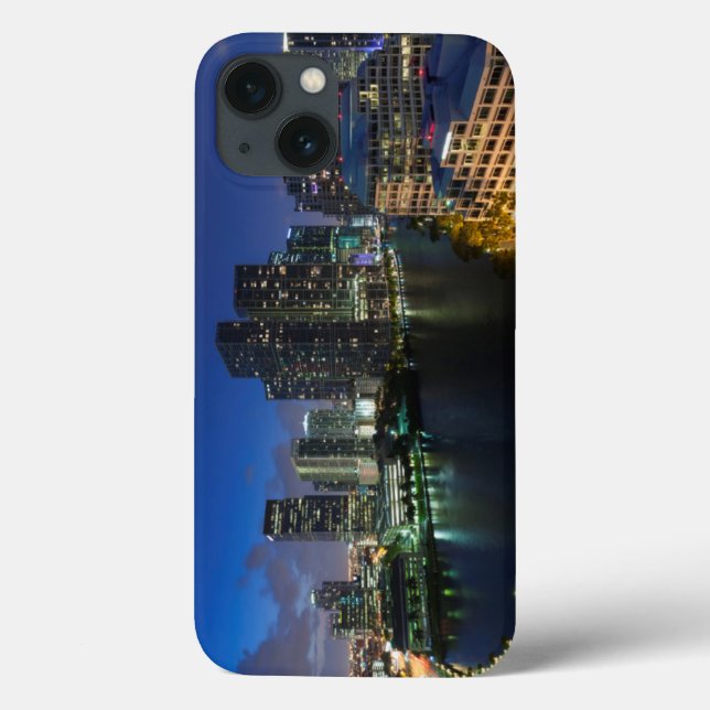 Funda De Case-Mate Para iPhone Línea alta de la ciudad de Brickell Key (Reverso)