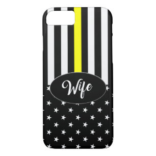 Funda Para iPhone 8/7 Línea amarilla fina esposa del despachador