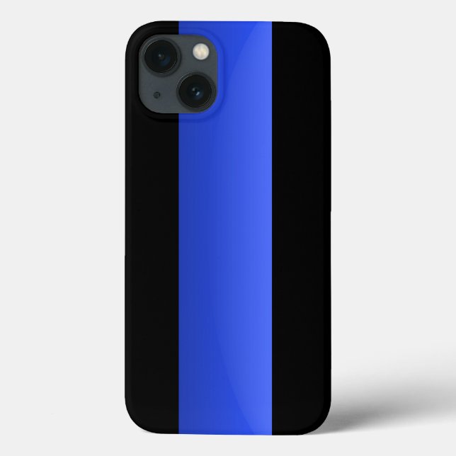 Funda De Case-Mate Para iPhone Línea Azul delgada (Reverso)