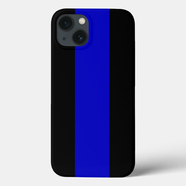 Funda De Case-Mate Para iPhone Línea Azul delgada (Reverso)