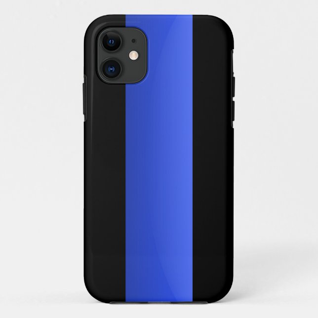 Funda De Case-Mate Para iPhone Línea Azul delgada (Reverso)