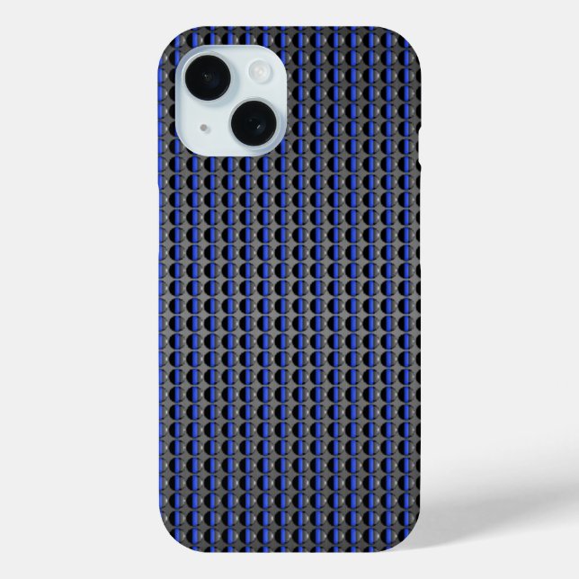 Funda De Case-Mate Para iPhone Línea Azul delgada de la policía (Reverso )