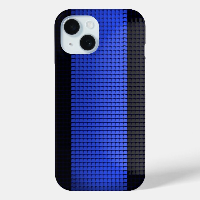 Funda De Case-Mate Para iPhone Línea Azul delgada de la policía (Reverso )