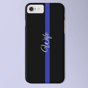 Línea Azul delgada: Funda de iPhone 7 Plus para es