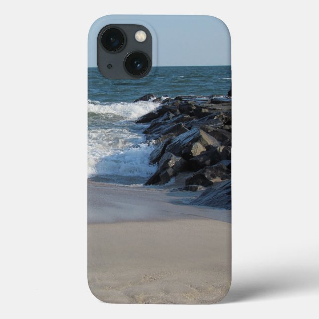 Funda De Case-Mate Para iPhone Línea costera (Reverso)