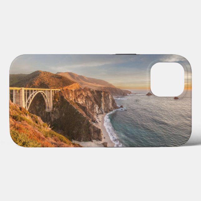 Funda De Case-Mate Para iPhone Línea costera | Puente Bixby, Gran Sur California (Reverso (Horizontal))