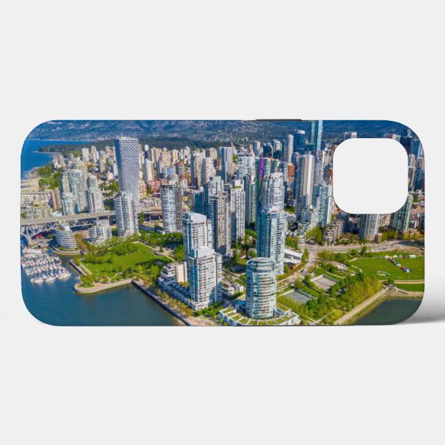 Funda De Case-Mate Para iPhone Línea costera | Vancouver, Columbia Británica, Can (Reverso (Horizontal))