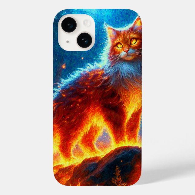 Funda De Case-Mate Para iPhone Línea de fuego encantada (Reverso )