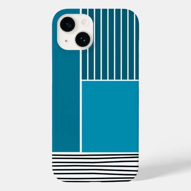 Funda De Case-Mate Para iPhone Líneas abstractas (Reverso )