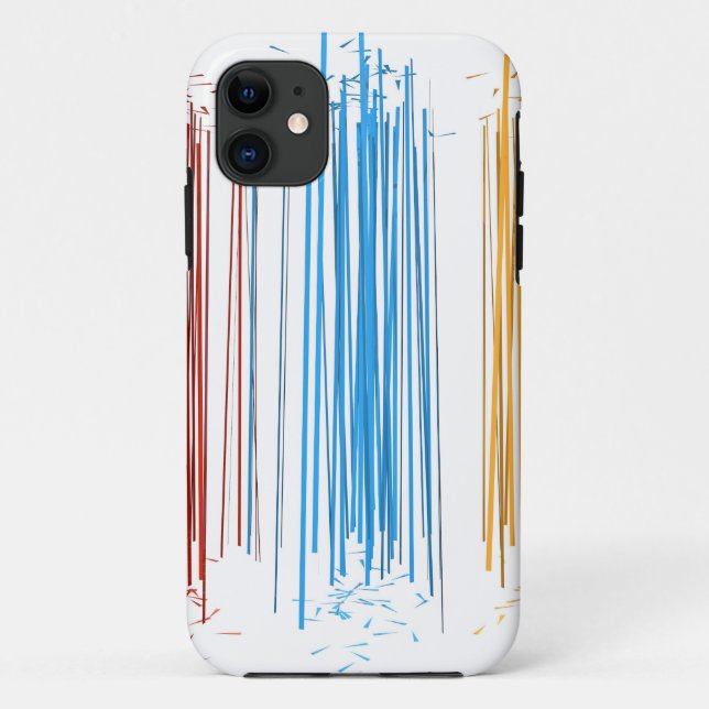 Funda De Case-Mate Para iPhone Líneas abstractas (Reverso)